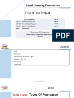 Project Based Learning Presentation: Title of The Project