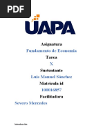 Tarea 10 de Fundamentos de Economia