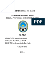 SILABO POR COMPETENCIAS 2023-I - Ingeniería Ambiental