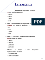 Exercícios para Concurso - Matemática