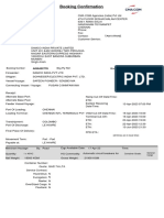 Booking Confirmation: Booking Number: BKG Pty Ref