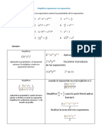 Simplificar Expresiones Con Exponentes