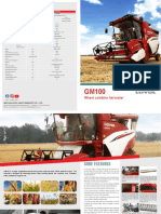 Wheel Combine Harvester: Product Parameter