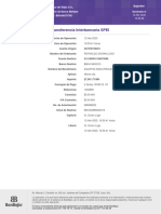 Transferencia Interbancaria SPEI: Banco Del Bajío S.A., Institución de Banca Múltiple Generado El RFC: BBA940707IE1