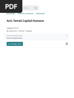 Act1 Tema5 Capital Humano: Documentos Profesión y Crecimiento Motivacional