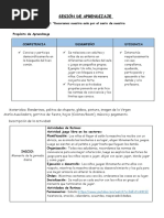 Sesión de Aprendizaje