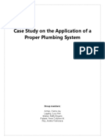 Case Study On The Application of A Proper Plumbing