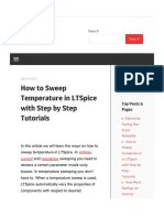 How To Sweep Temperature in LTSpice With Step by Step Tutorials