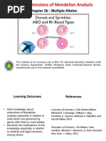 Chapter 3b Multiple Alleles