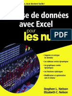 Analyse de Données Avec Excel Pour Les Nuls