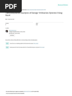 Thermodynamic Analyses of Energy-Utilisation Systems Using Excel