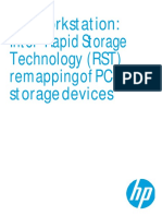 HP Workstation Intel Rapid Storage Technology Remaping of PCIe Storages Devices