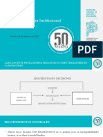 BLOQUE ORGANIZACION INSTITUCIONAL Reasignación