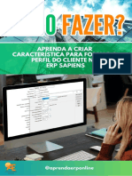 E-Book - Como Criar Característica para Formar Perfil Do Cliente No ERP Sapiens