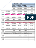 1° MEDIO A 2022 Profesor Jefe: Mery Vicente: Hora Lunes Martes Miercoles Jueves Viernes