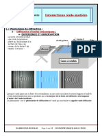 Cours: Interactions Onde-Matière