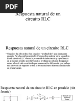 Respuesta Natural de Un Circuito RLC