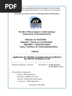 Application Du Machine Learning Dans La Prédiction Des KPI de Mobilité en LTE