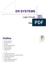 Number Systems: Logic Circuits Week 2