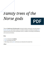 Family Trees of The Norse Gods: Nordic Mythology Eddic