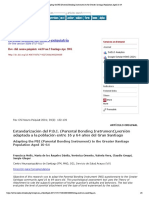 Adapting The PBI (Parental Bonding Instrument) To The Greater Santiago Population Aged 16-64