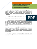 Conhecendo Um Pouco Mais Sobre As Precauções Específicas