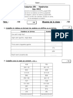 Évaluation Ce1 2