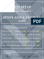 2023 MTAP: Grade 4 Session 3