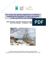 The Cultural and Spiritual Significance of Wetlands - Supporting The Integration of Nature and Culture in Their Governance and Management