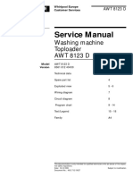 Instrukcja Serwisowa Pralki Whirpool Awt Model Awt 8123 D Version 8561 812 40430