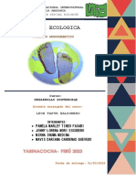 Huella Ecologica: Trabajo Monografico