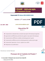 PROJET FÉDERÉ Méthode Agile: Le Framework Scrum