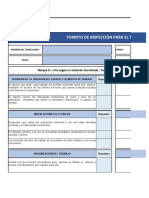 Formto de Inspecciòn para El Trabajo en Casa: Nombre Del Trabajador: Cargo