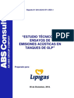 Estudio Técnico de Ensayos de Emisiones Acústicas en Tanques de GLP