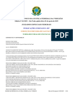 Diário Eletrônico Da Justiça Federal Da 3 Região: Edição Nº 141/2019 - São Paulo, Quinta-Feira, 01 de Agosto de 2019