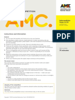 2022 AMC Paper INT OMR