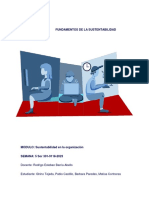 Fundamentos de La Sustentabilidad: Docente: Rodrigo Esteban Barría Abello