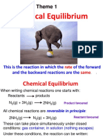 Chemical Equilibrium: Theme 1