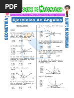 Ejercicios de Ángulos para Cuarto de Secundaria