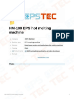 HM-100 - EPS - Hot - Melting - Machine Technology Data Sheet