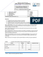 Activity 2 Computer Specifications