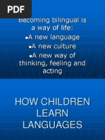 First and Second Language Acquisition