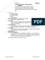 Trabajo Investigación 3 Evaluación: Proyecto Parque de Atracciones Fecha de Entrega: 16 de Mayo (Fecha de Entrega Del Trabajo Completo)