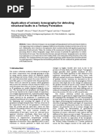 Application of Seismic Tomography For Detecting Structural Faults in A Tertiary Formation