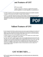 Salient Features of GST