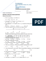 ss2 Mathematics Exam RE