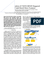 Design Optimization of CMOS-MEMS Staggered Vertical Comb Based Micro Scanners