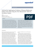 Solving The Aggregation Problem of Human Embryonic Kidney 293 Cells Using The New Brunswick S41i CO Incubator Shaker