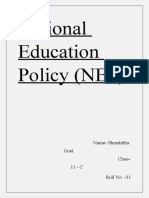 New Education Policy