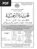 Journal Officiel: Dimanche 2 Joumada El Oula 1433 Correspondant Au 25 Mars 2012 #17 51 Annee